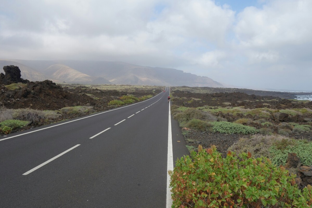 Ciclistas en Lanzarote
