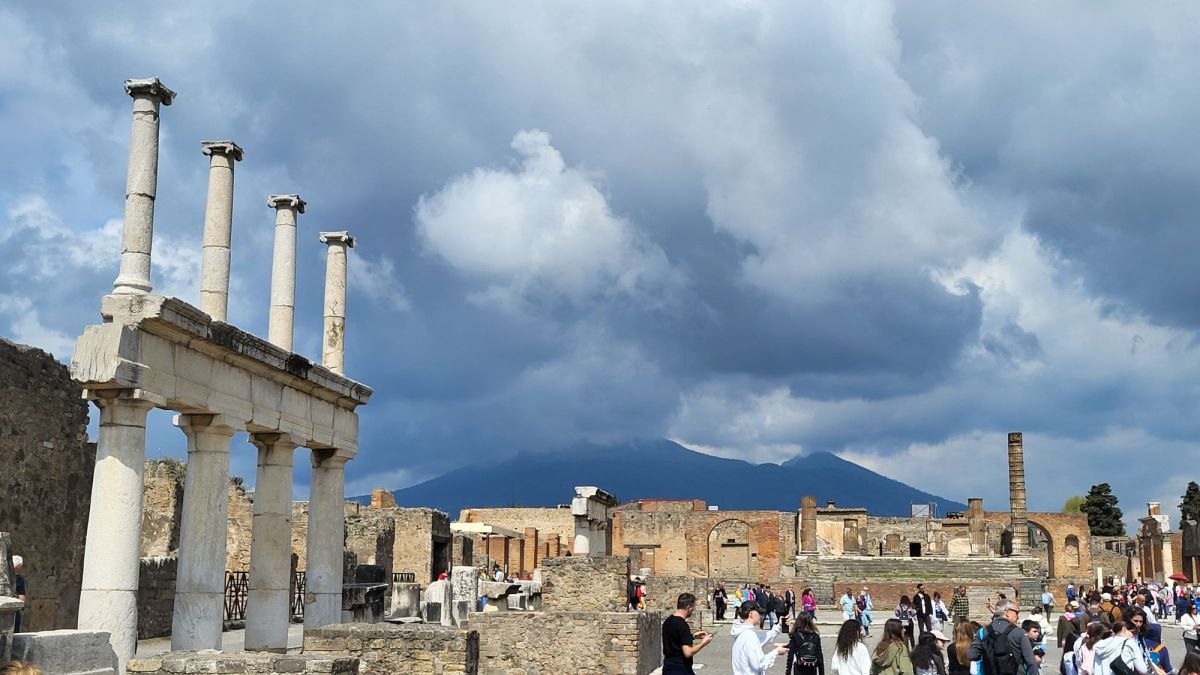 Ascheregen auf Pompei